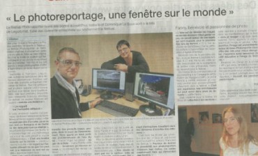 Isabelle et Dominique Le Saux, dirigeants de Léguromat participent au festival Photoreporter de Saint-Brieuc